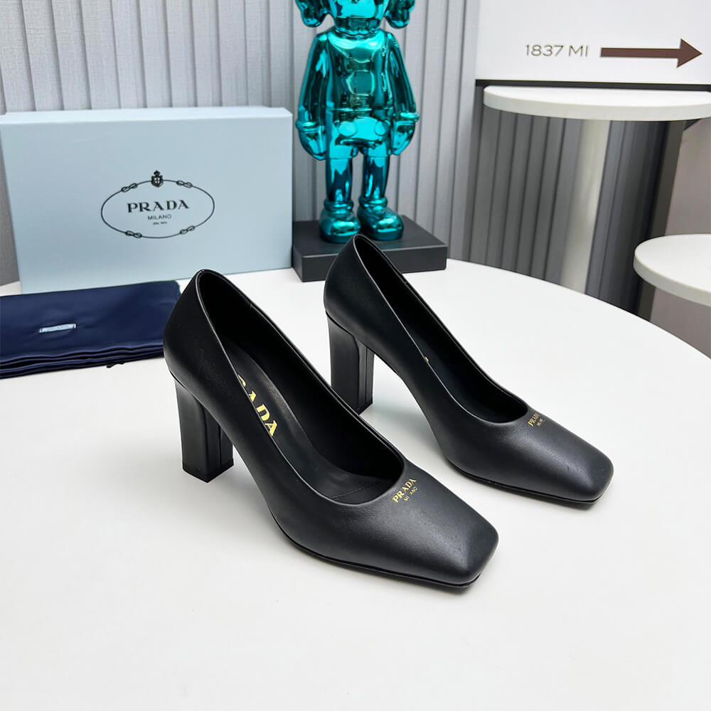 Pra*a Leather Pumps 85 mm