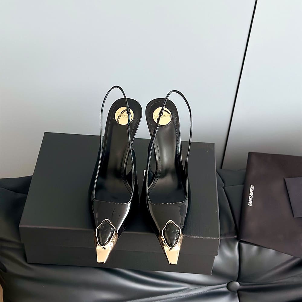 Y51 Loulou Slingback Pumps in Patent Leather