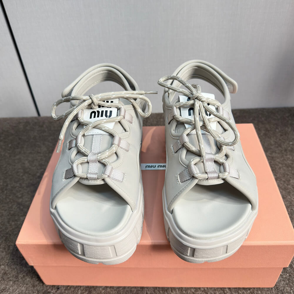 M1um1u Chunky neoprene sandals