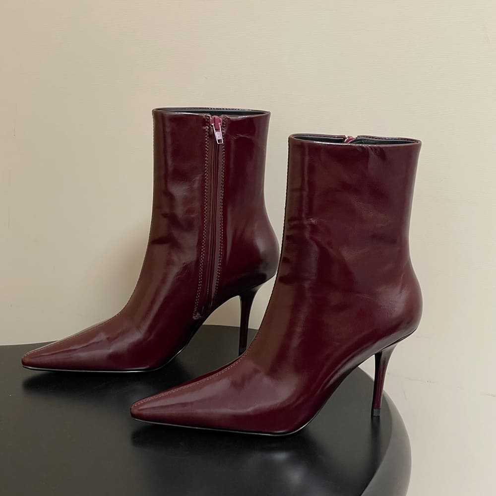 Y51 ASHLEY booties in smooth leather