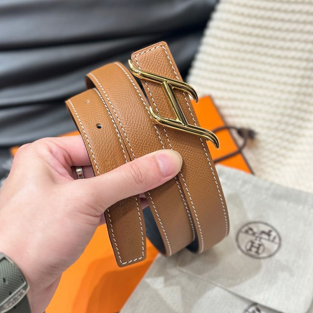 H**me5 HDN belt buckle & Reversible leather strap 24 mm