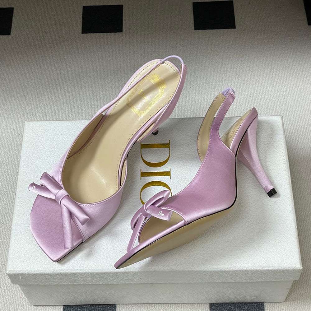D10r Bow Heeled Slingback Sandal (EU SIZE 35-42)